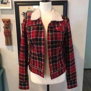 Plaid lumberjack jacket, size S